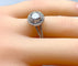 Bague 50 Bague en or blanc 18 carats avec diamants 1,36 ct 58 Facettes AB256