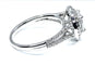 Bague 50 Bague en or blanc 18 carats avec diamants 1,36 ct 58 Facettes AB256