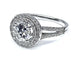 Bague 50 Bague en or blanc 18 carats avec diamants 1,36 ct 58 Facettes AB256