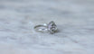 Bague 55.5 Art déco - Bague cible diamant en or blanc et platine 58 Facettes