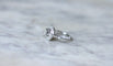 Bague 55.5 Art déco - Bague cible diamant en or blanc et platine 58 Facettes