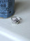 Bague 55.5 Art déco - Bague cible diamant en or blanc et platine 58 Facettes