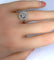 Bague 53 Bague diamant taille brillant en or blanc 18 carats 58 Facettes AB255