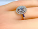 Bague 53 Bague diamant taille brillant en or blanc 18 carats 58 Facettes AB255