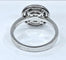 Bague 53 Bague diamant taille brillant en or blanc 18 carats 58 Facettes AB255