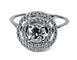 Bague 53 Bague diamant taille brillant en or blanc 18 carats 58 Facettes AB255