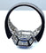Bague 53 Bague bandeau en or blanc 18 carats, saphir de Ceylan et diamants 58 Facettes AB252