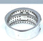 Bague 52 Bague pavée en or blanc 18 carats et diamants 0,74 ct 58 Facettes AB253