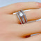 Bague 52 Bague pavée en or blanc 18 carats et diamants 0,74 ct 58 Facettes AB253