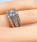 Bague 52 Bague pavée en or blanc 18 carats et diamants 0,74 ct 58 Facettes AB253
