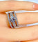 Bague 52 Bague pavée en or blanc 18 carats et diamants 0,74 ct 58 Facettes AB253