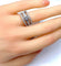 Bague 52 Bague pavée en or blanc 18 carats et diamants 0,74 ct 58 Facettes AB253