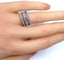 Bague 52 Bague pavée en or blanc 18 carats et diamants 0,74 ct 58 Facettes AB253