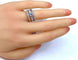 Bague 52 Bague pavée en or blanc 18 carats et diamants 0,74 ct 58 Facettes AB253