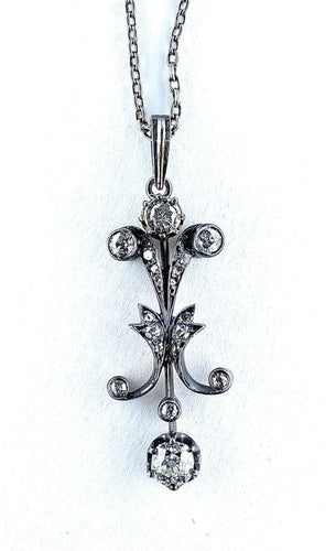 Pendentif Pendentif Napoléon III - Pendentif en or blanc 18 carats et diamants 58 Facettes AB277