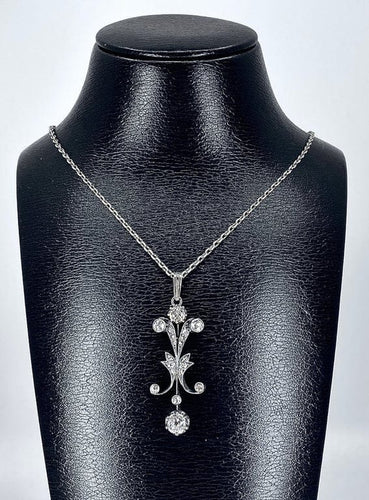 Pendentif Pendentif Napoléon III - Pendentif en or blanc 18 carats et diamants 58 Facettes AB277