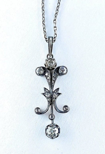 Pendentif Pendentif Napoléon III - Pendentif en or blanc 18 carats et diamants 58 Facettes AB277