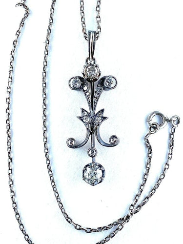 Pendentif Pendentif Napoléon III - Pendentif en or blanc 18 carats et diamants 58 Facettes AB277