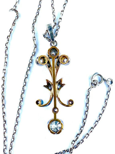 Pendentif Pendentif Napoléon III - Pendentif en or blanc 18 carats et diamants 58 Facettes AB277