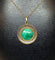 Pendentif Pendentif en or jaune 18 carats à cabochon de malachite 58 Facettes AB286