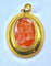 Pendentif Pendentif camée en cornaline en or jaune 18 carats 58 Facettes AB284