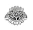Bague 56 Bague en platine avec diamants baguette et brillants 58 Facettes AB288