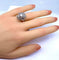 Bague 56 Bague en platine avec diamants baguette et brillants 58 Facettes AB288