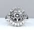 Bague 56 Bague en platine avec diamants baguette et brillants 58 Facettes AB288