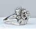 Bague 56 Bague en platine avec diamants baguette et brillants 58 Facettes AB288