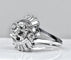 Bague 56 Bague en platine avec diamants baguette et brillants 58 Facettes AB288