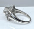 Bague 56 Bague en platine avec diamants baguette et brillants 58 Facettes AB288