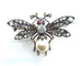 Broche Broche mouche en or 18 carats et argent, perle fine et diamants 58 Facettes AB298
