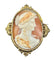 Broche Broche camée coquille en or jaune 18 carats vers 1850 58 Facettes AB302