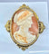 Broche Broche camée coquille en or jaune 18 carats vers 1850 58 Facettes AB302