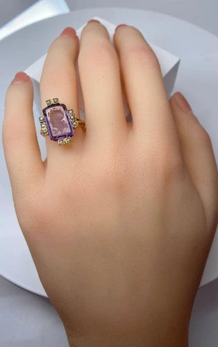 Bague 51 Bague intaille et perles fines en or jaune 18 carats 58 Facettes AB58
