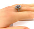 Bague 57 Bague marguerite en or blanc 18 carats, diamants et rubis 58 Facettes AB308