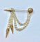 Broche Broche en or jaune 18 carats et perles de culture 58 Facettes AB310