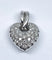 Pendentif Pendentif cœur en or blanc 18 carats serti de 29 diamants 58 Facettes AB311