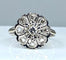 Bague 51 Bague marguerite en or blanc 18 carats et diamants 58 Facettes AB322