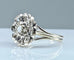 Bague 51 Bague marguerite en or blanc 18 carats et diamants 58 Facettes AB322