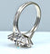 Bague 51 Bague marguerite en or blanc 18 carats et diamants 58 Facettes AB322