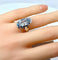 Bague 52 Bague marquise en or blanc 18 carats et aigue-marine 58 Facettes AB319