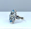 Bague 52 Bague marquise en or blanc 18 carats et aigue-marine 58 Facettes AB319