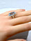 Bague 52 Bague marquise en or blanc 18 carats et aigue-marine 58 Facettes AB319