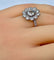 Bague 51 Bague marguerite en or blanc 18 carats et diamants 58 Facettes AB332