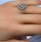 Bague 51 Bague marguerite en or blanc 18 carats et diamants 58 Facettes AB332