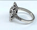 Bague 51 Bague marguerite en or blanc 18 carats et diamants 58 Facettes AB332