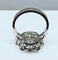 Bague 51 Bague marguerite en or blanc 18 carats et diamants 58 Facettes AB332