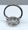 Bague 52 Bague marguerite en or blanc 18 carats avec diamants 58 Facettes AB333