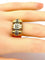 Bague 58 Bague Tank en or jaune 18 carats et diamants 58 Facettes AB339
